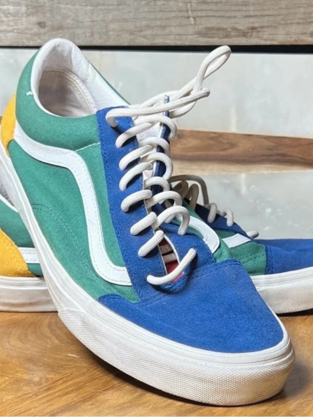 Vans Old Skool Yacht Club Colorblock Suede Sneakers Men’s Size 12